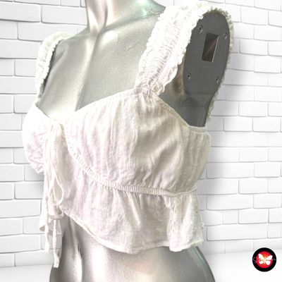 Blusa cropped PULL&amp;BEAR Talla L (pequeña)