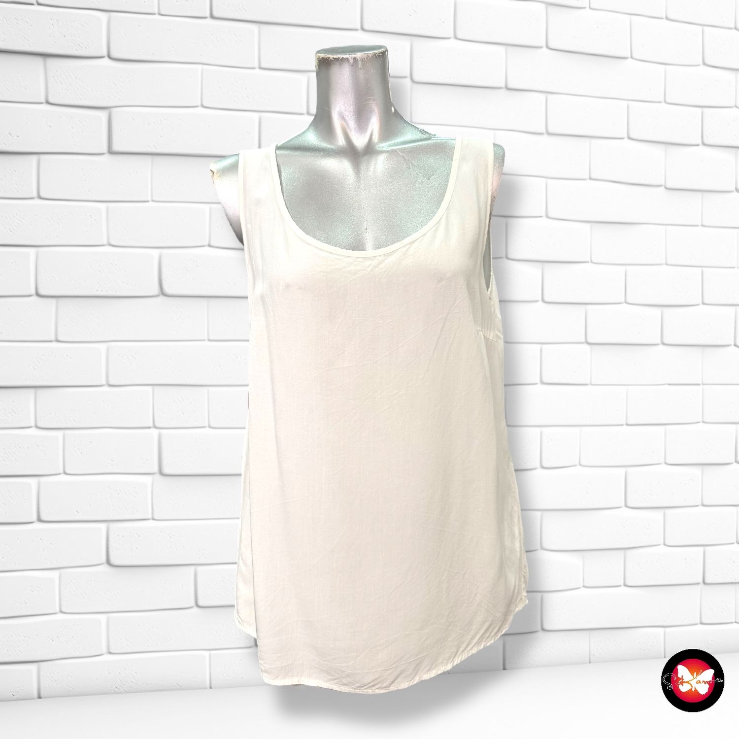 Blusa básica blanca ONLY Talla 36
