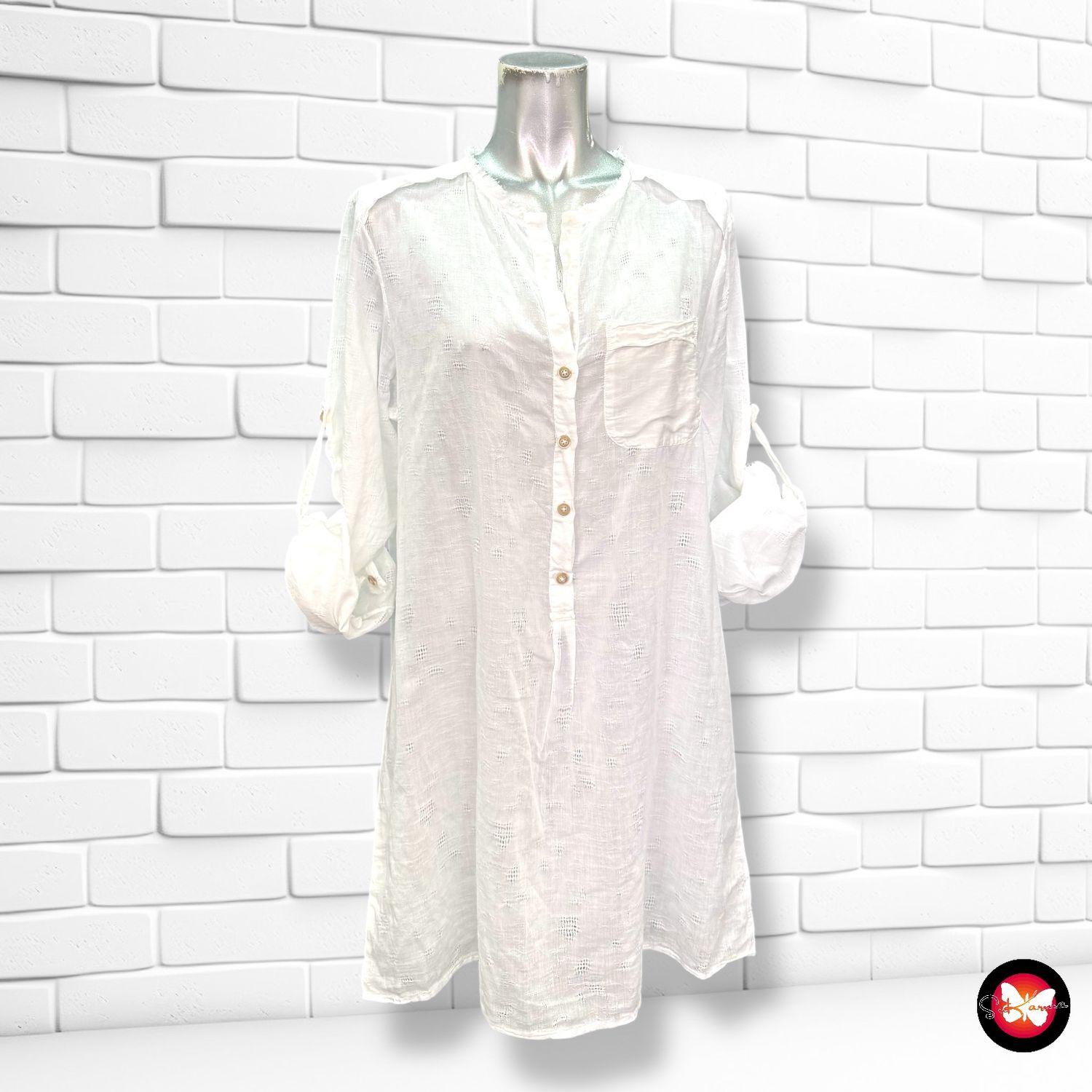 MAXI Blusa básica blanca Talla S/M
