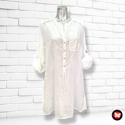 MAXI Blusa básica blanca Talla S/M