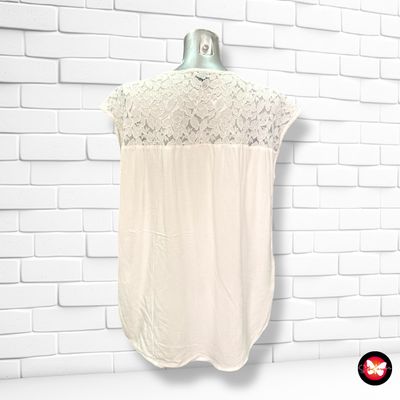 Blusa sin mangas con encaje VERO MODA Talla S (grande)