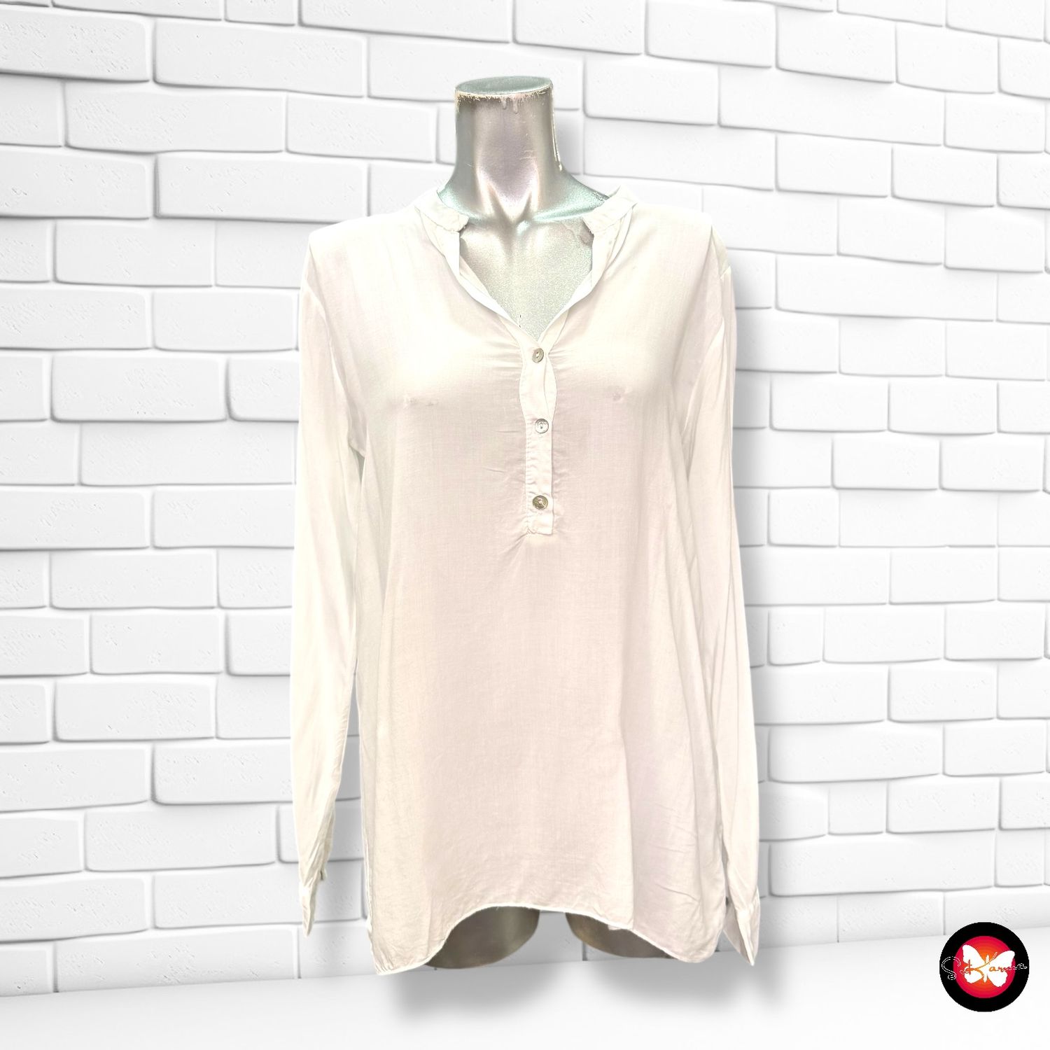 Blusa básica blanca Talla S/M