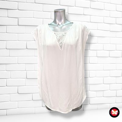 Blusa sin mangas con encaje VERO MODA Talla S (grande)