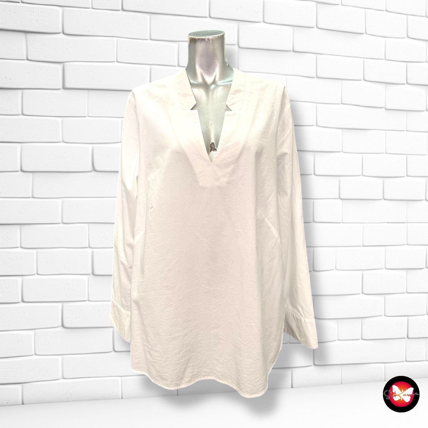Blusa básica blanca S.OLIVER Talla 44/46