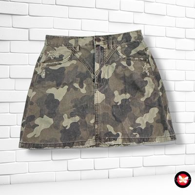 Falda vaquera militar STRADIVARIUS Talla 36