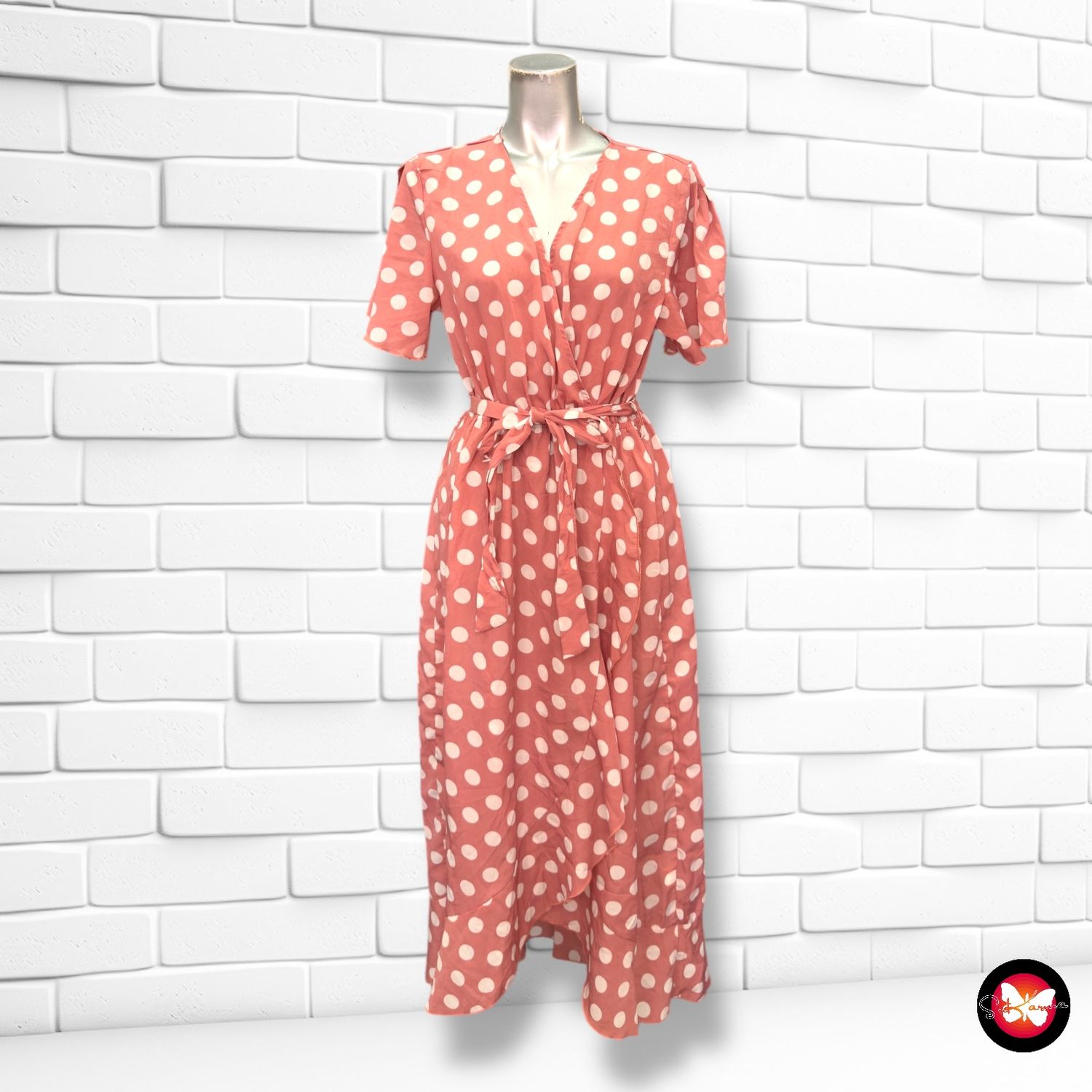 Vestido con estampado lunares SHEIN Talla M