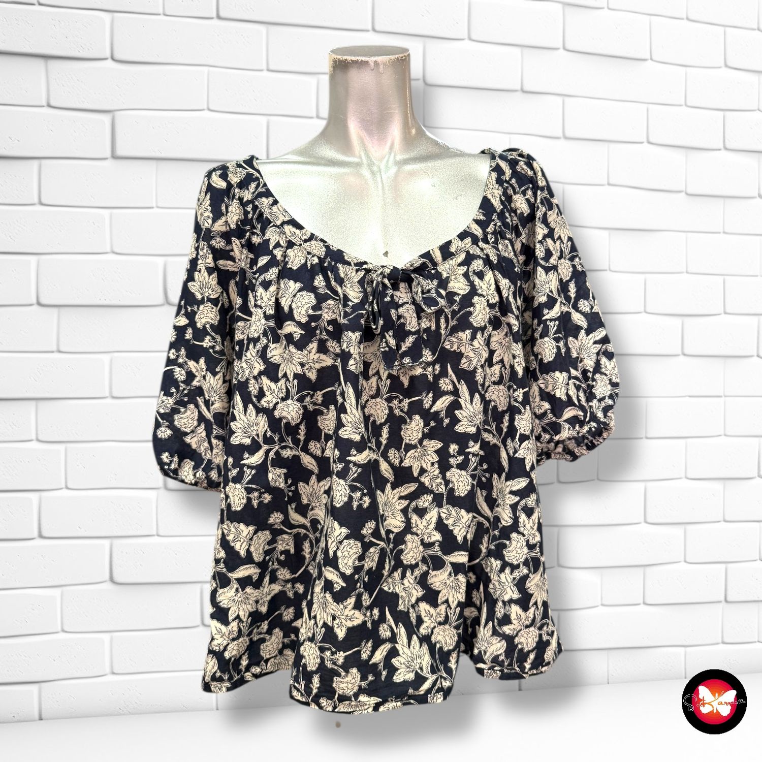 Blusa con estampado MANGO Talla M