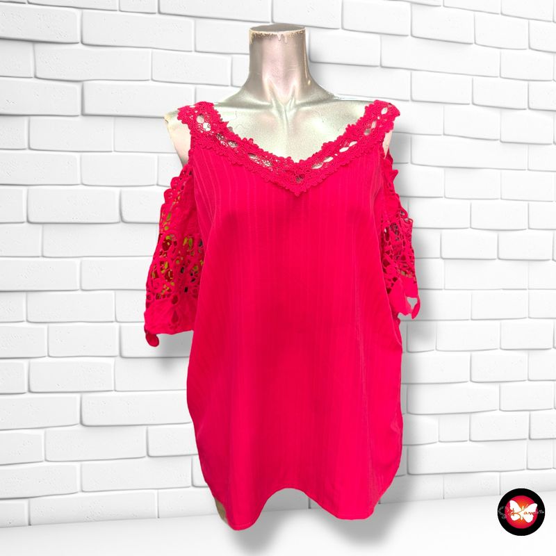 **HOY** Blusa con encaje Talla L (grande)