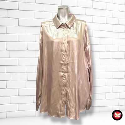 **HOY** Camisa plateada COSTES Talla XXL