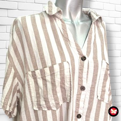 **HOY** Camisa de rayas PAGEONE Talla 38