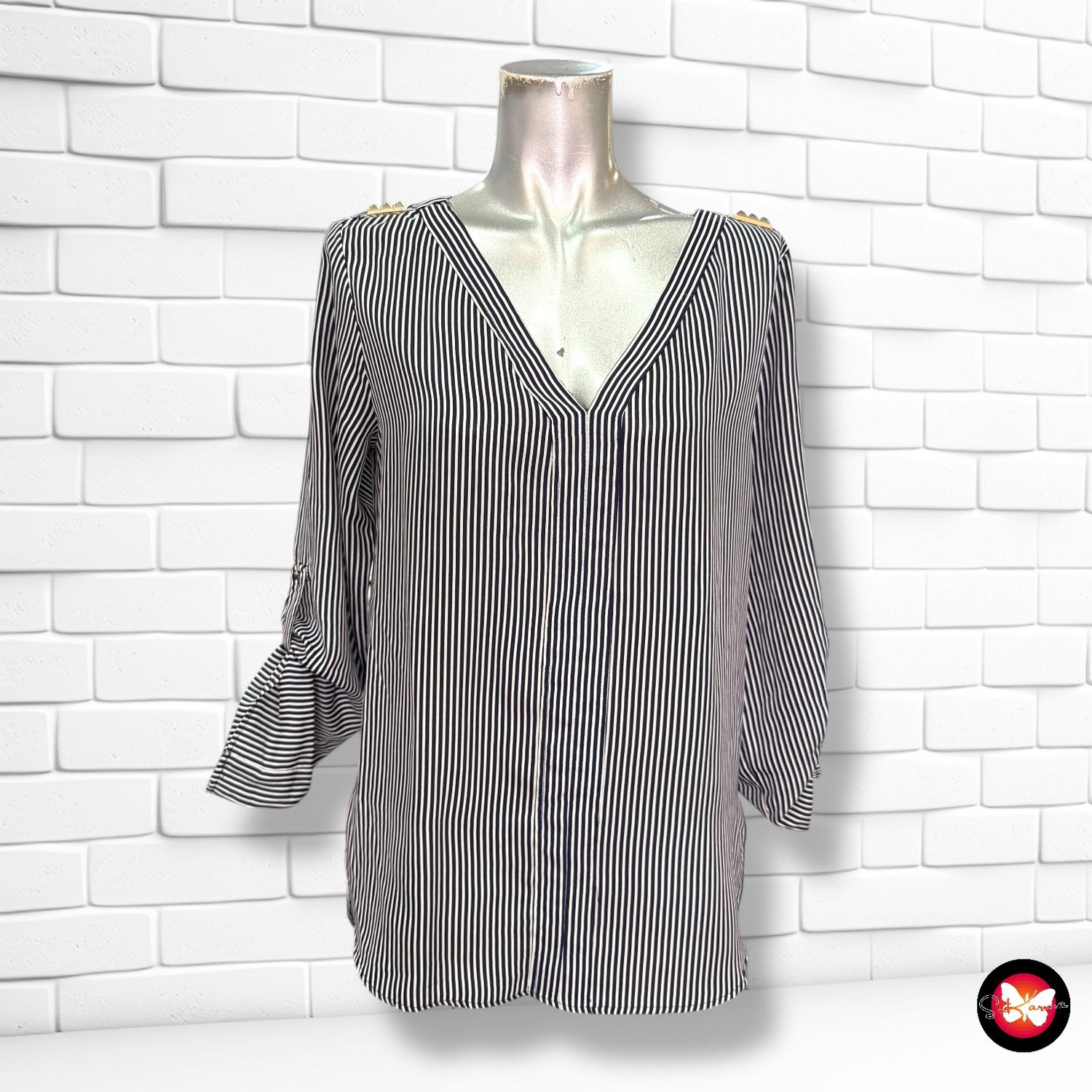 Blusa de rayas ZARA Talla S