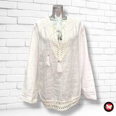 **HOY** Blusa de lino ZARA Talla L