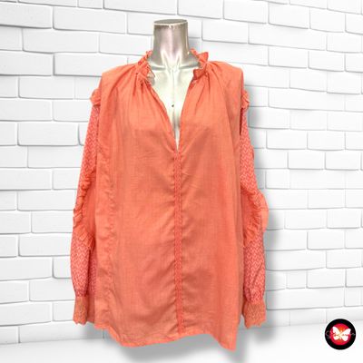 **HOY** Blusa de manga larga con volantes SHEILAY Talla 3XL