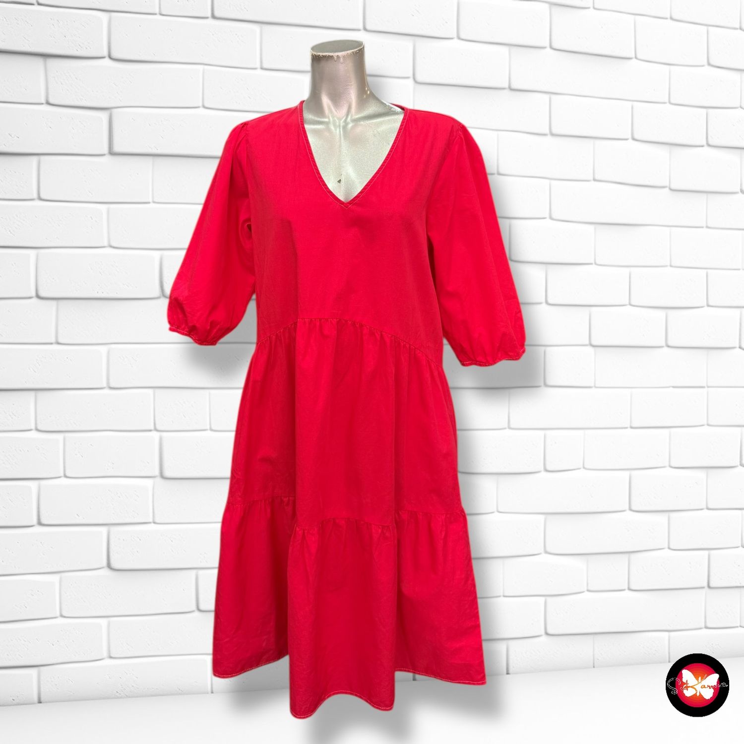 Vestido con volantes Talla M