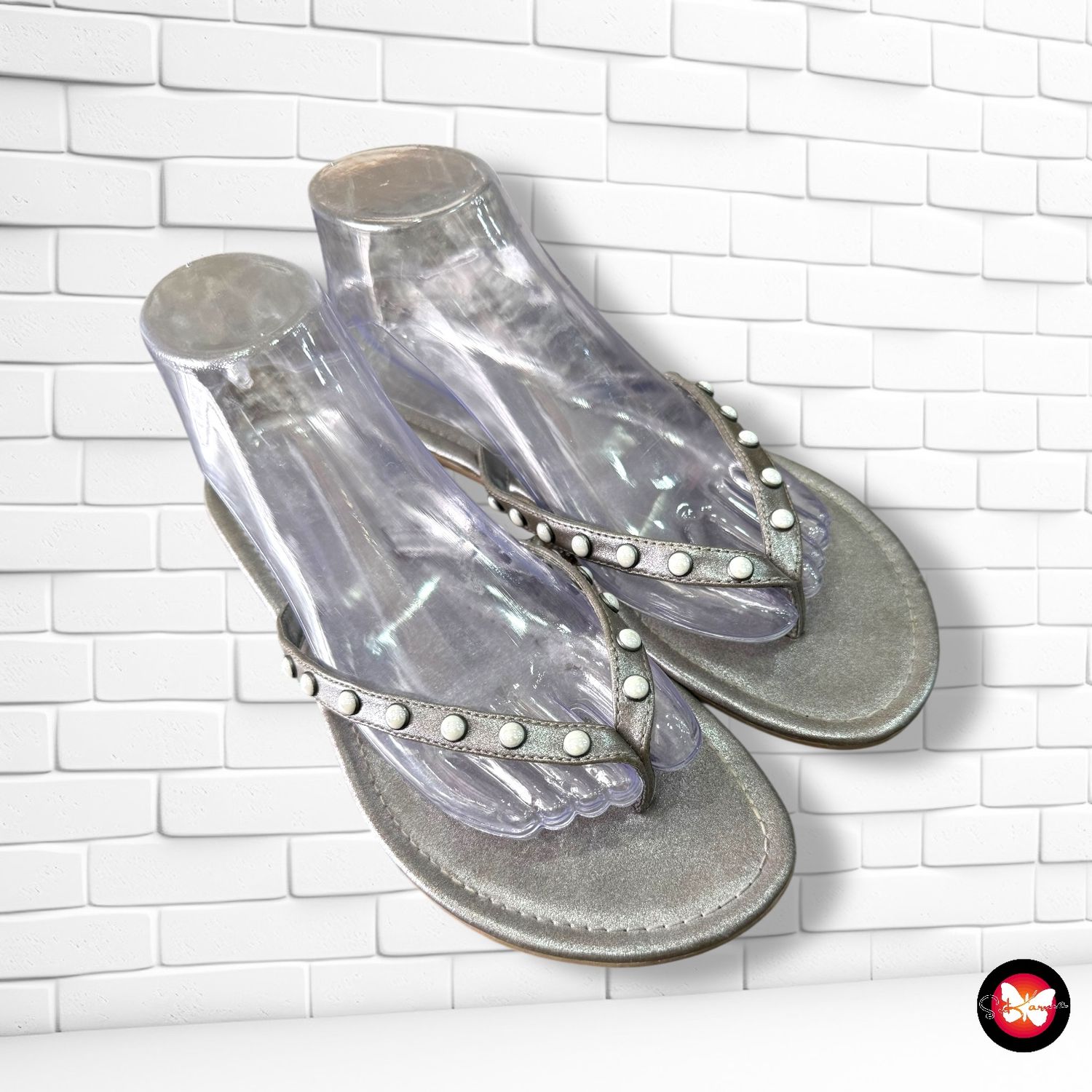 Chanclas con perlitas GRACELAND T40