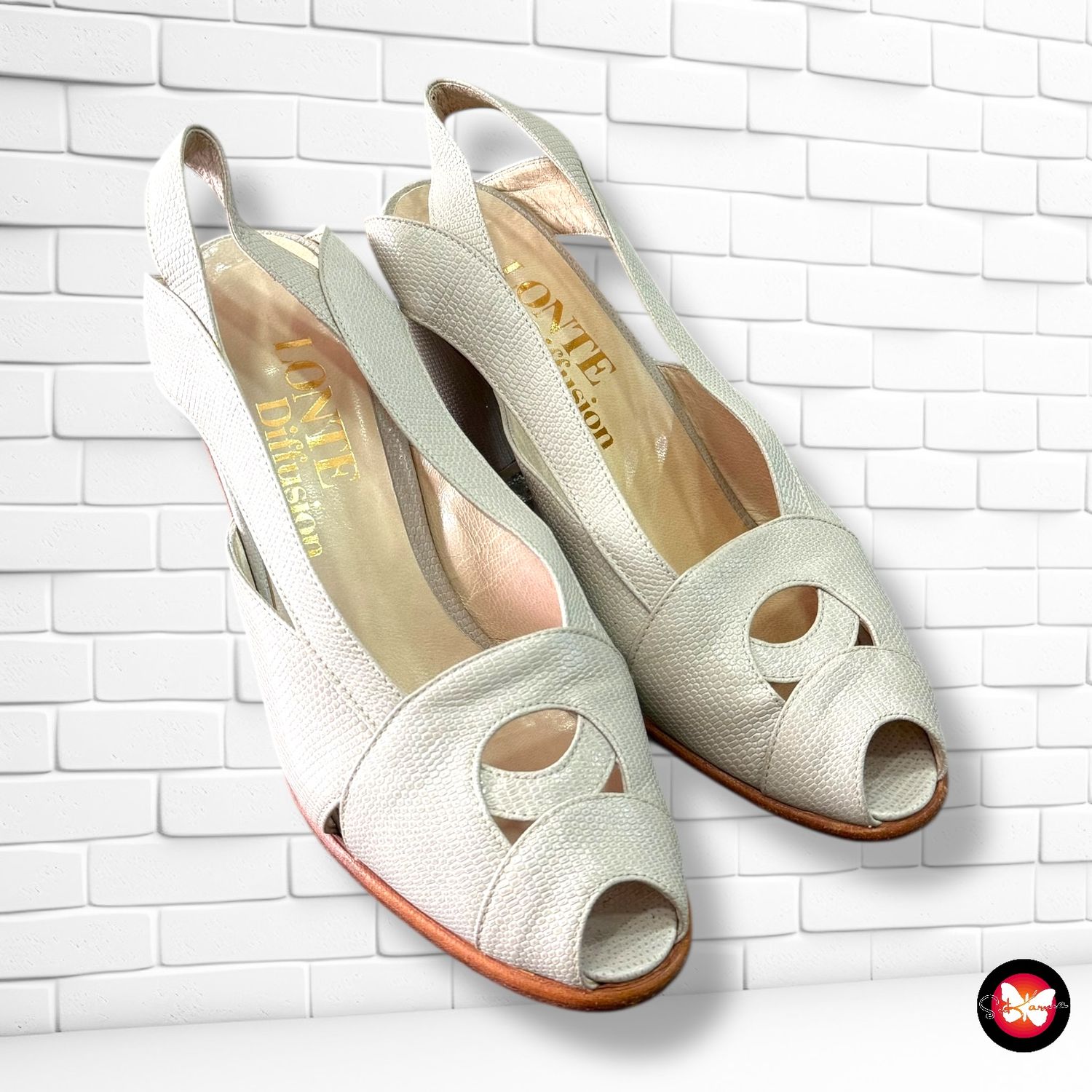 Zapatos de tacón de piel vintage T36,5