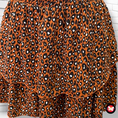 **HOY** Falda con estampado animal print COSTES Talla S