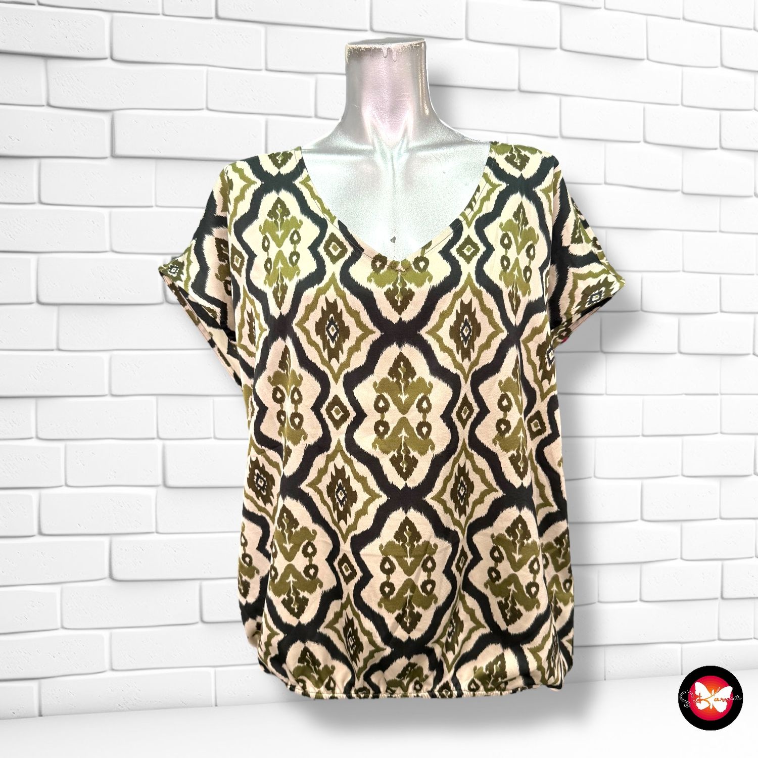 Blusa con estampado NORAH Talla 36