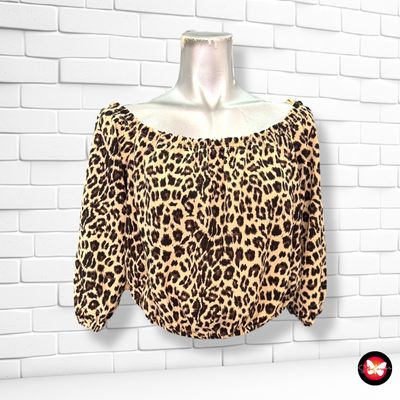 **HOY** Blusa cropped animal print COOLCAT Talla S
