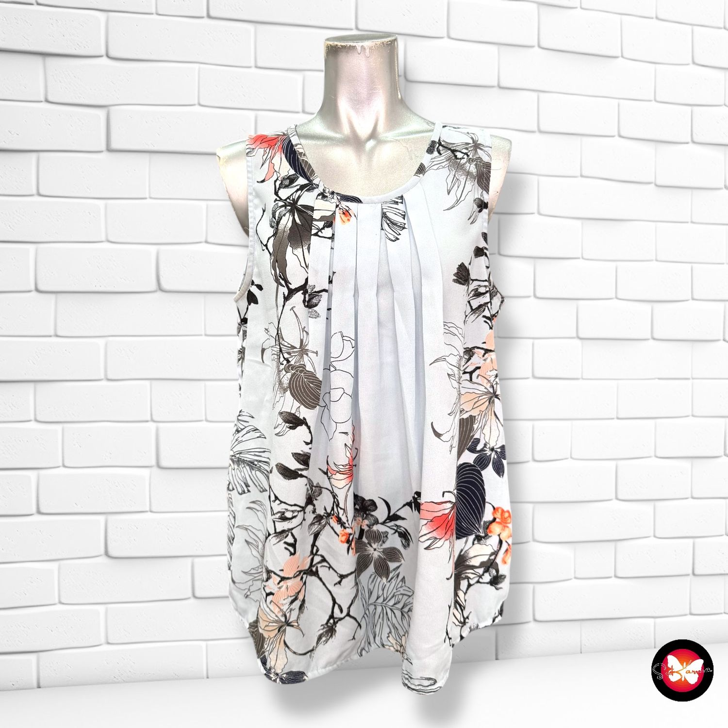Blusa de flores sin mangas VERO MODA Talla L