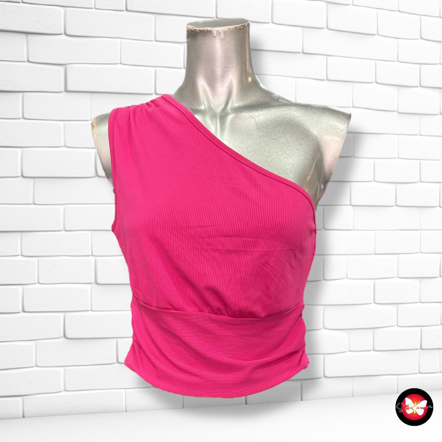 **HOY** Blusa cropped asimétrica SHEIN Talla M