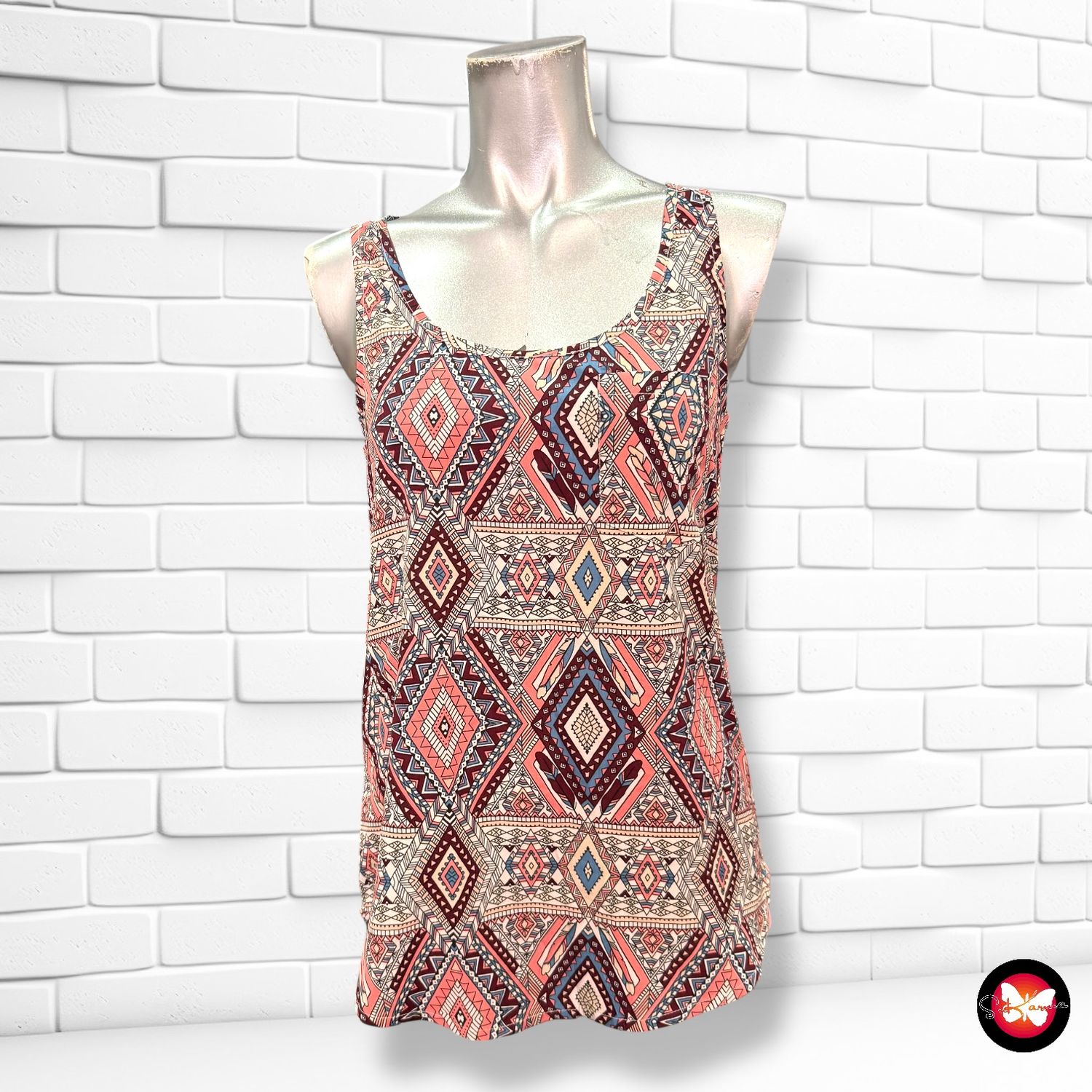 **HOY** Blusa sin mangas con estampado ONLY Talla 34