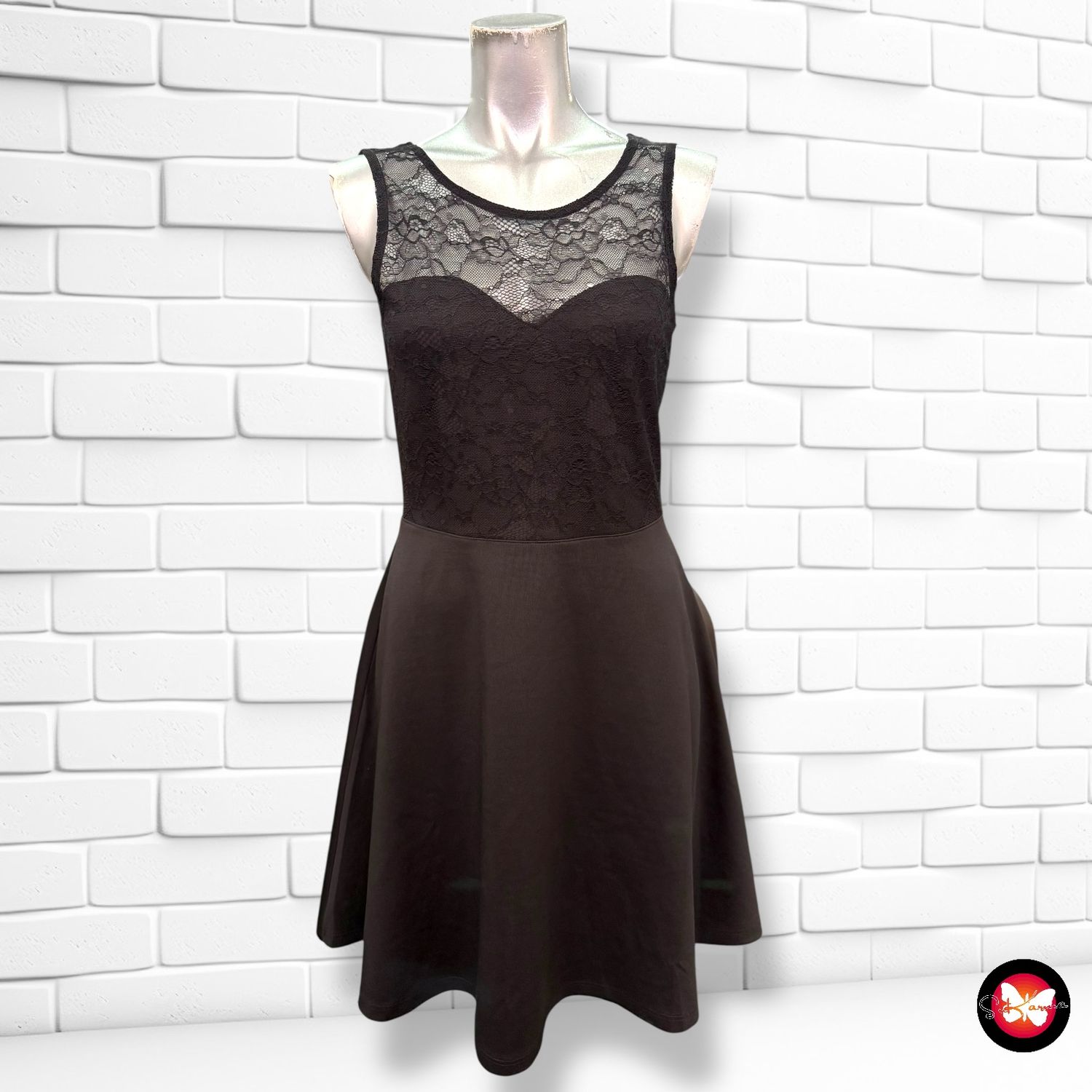 **HOY** Vestido de noche con encaje DIVIDED Talla 38