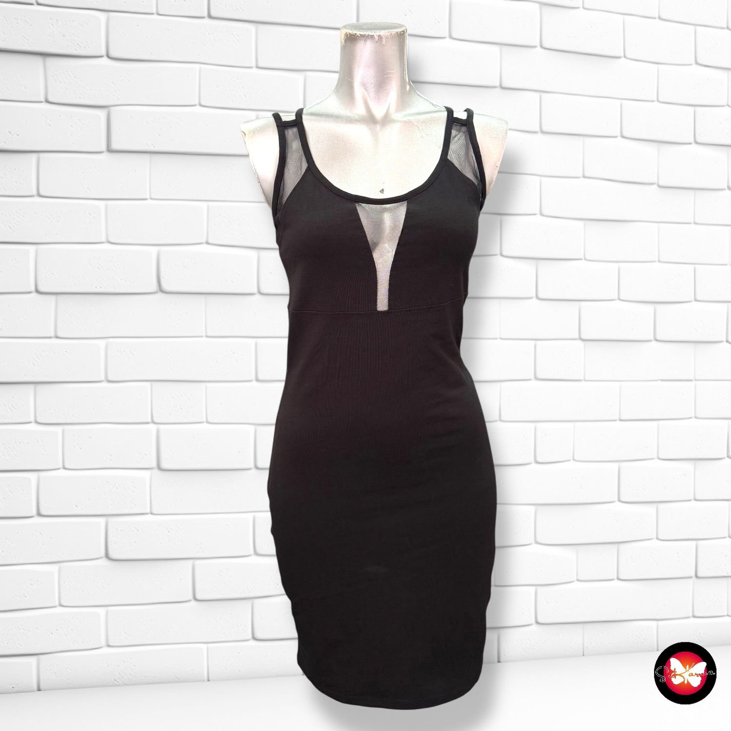**HOY** Vestido de noche con transparencias ONLY Talla S