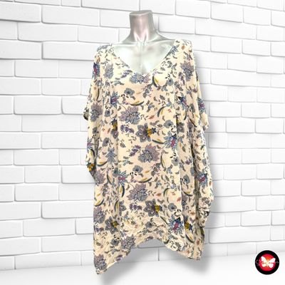 **HOY** MAXI Blusa de flores Talla Única Grande