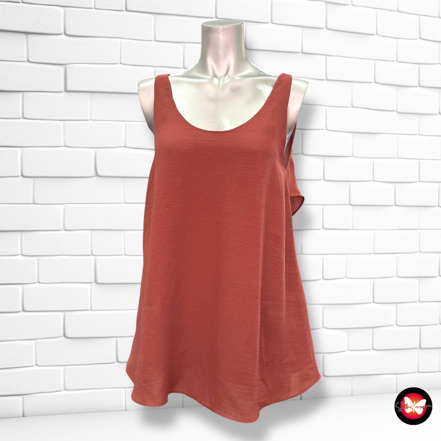 **HOY** Blusa sin mangas con espalda cruzada ICHI Talla S