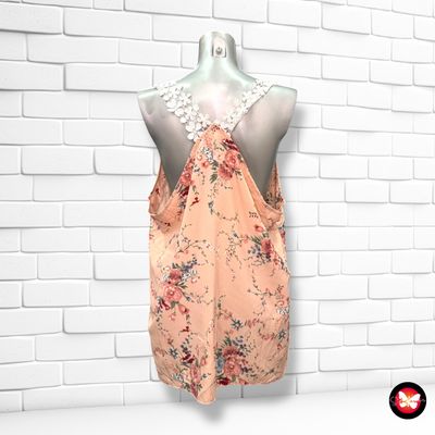 **HOY** Blusa de tirantes de encaje Talla 2XL (pequeña)