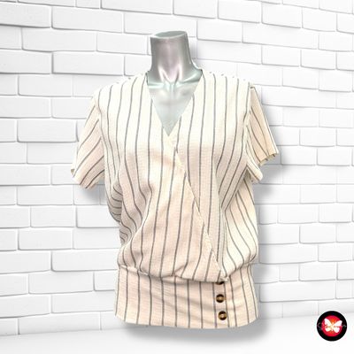 **HOY** Blusa de manga corta escote cruzado LADIES FASHION Talla L