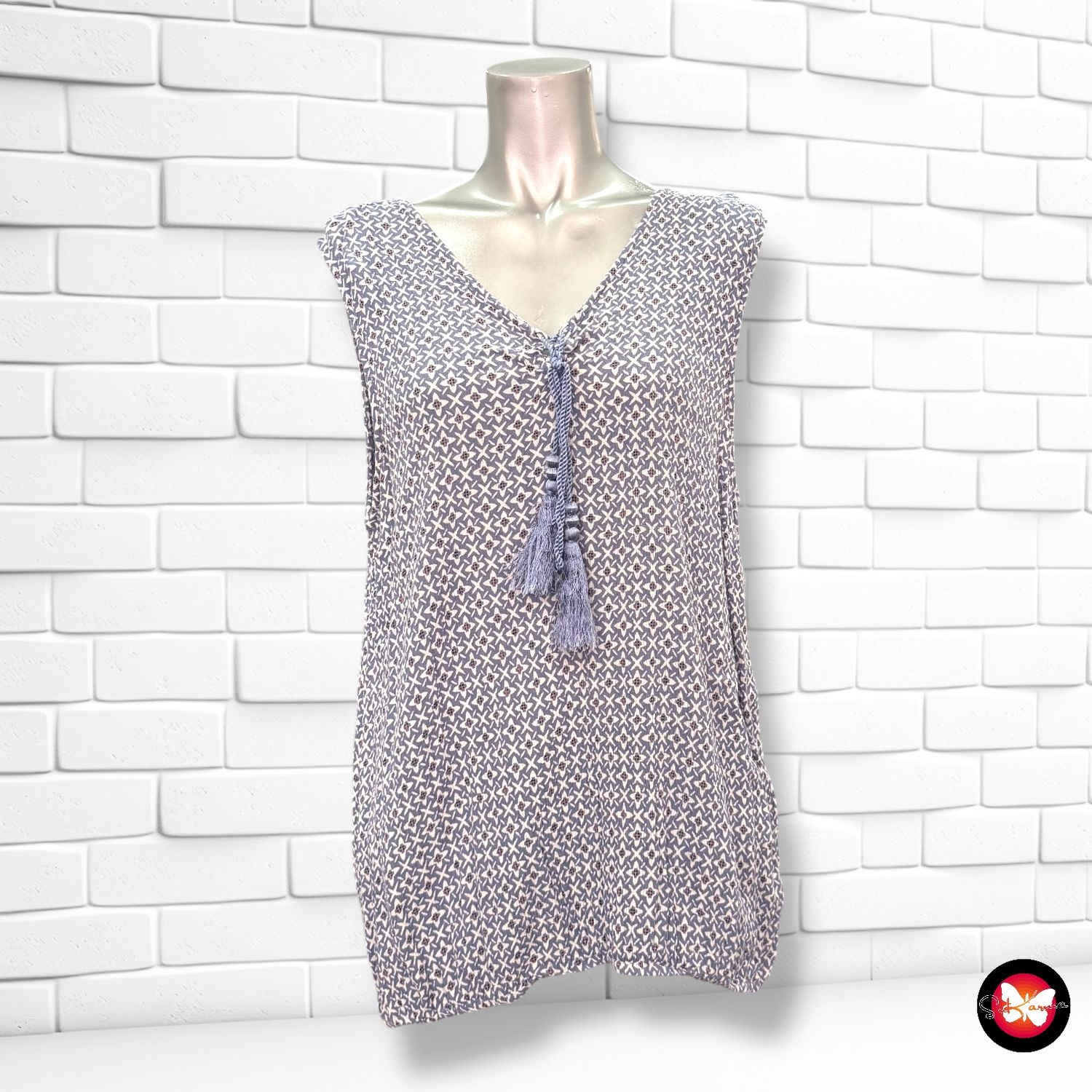 Blusa sin mangas de bambula VERO MODA Talla XL