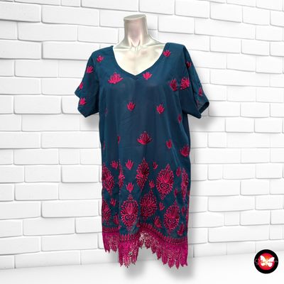 **HOY** Blusa de noche con bordados Talla XL