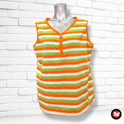 **HOY** Camiseta sin mangas de rayitas Talla XL
