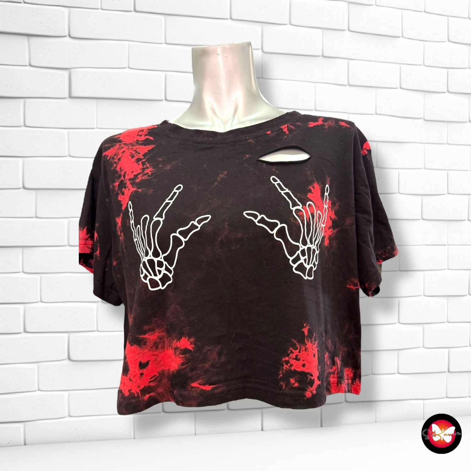 **HOY** Camiseta cropped rockera SOFIA&#39;S CHOICE Talla L (pequeña)