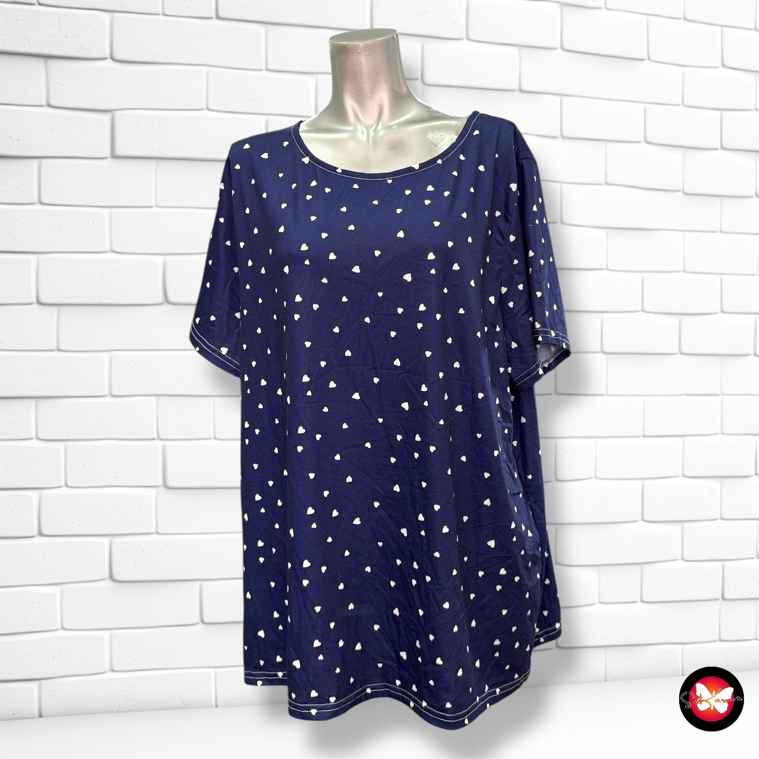 **HOY** Camiseta de manga corta &quot;CORAZONCITOS&quot; Talla XL