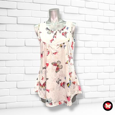 **HOY** Camiseta sin mangas &quot;MARIPOSAS&quot; Talla L