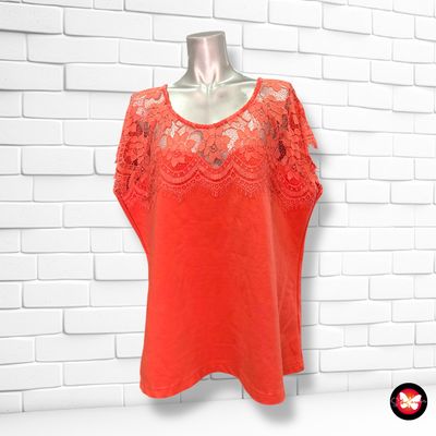 **HOY** Camiseta sin mangas con encaje MS MODE Talla 50