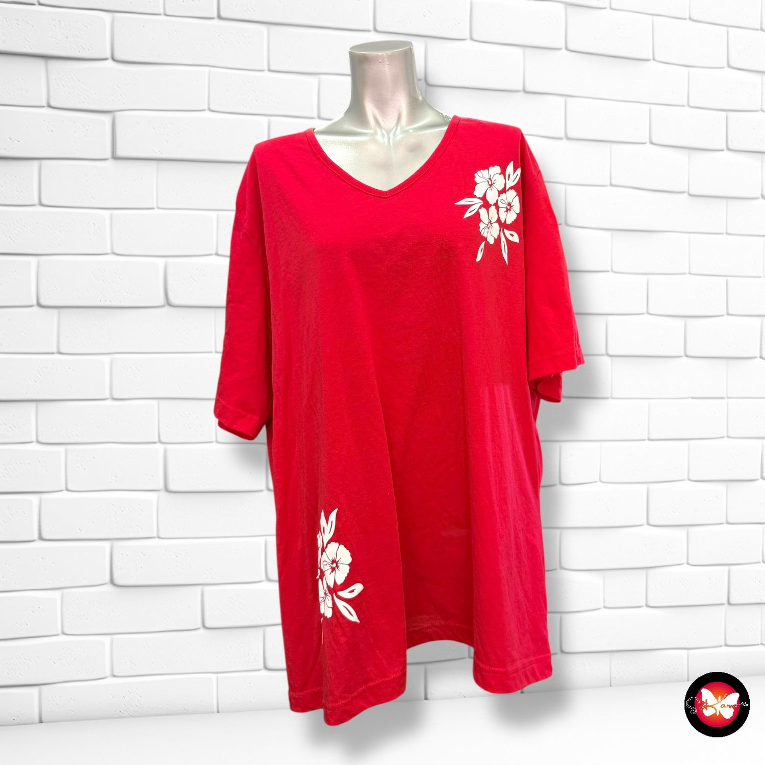 **HOY** Camiseta de manga corta con flores Talla 52