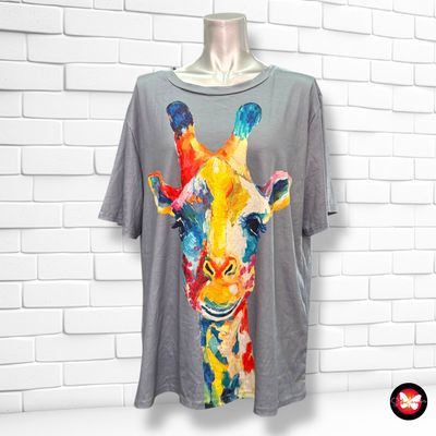 **HOY** Camiseta de manga corta &quot;JIRAFA&quot; Talla 3XL