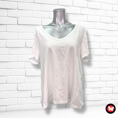 **HOY** Camiseta con espalda de broderie GEORGE Talla 44 (grande)
