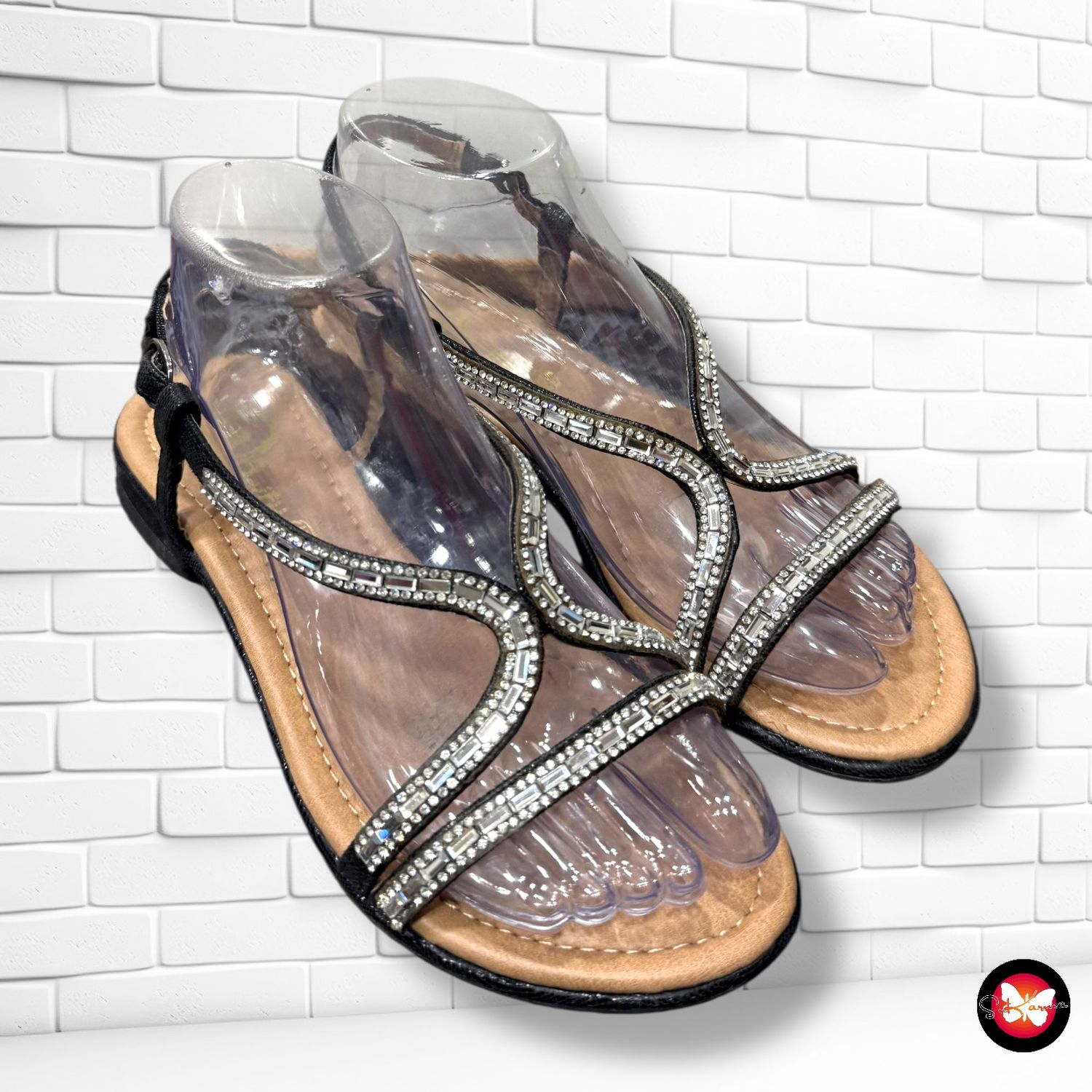 Sandalias de brillitos T36