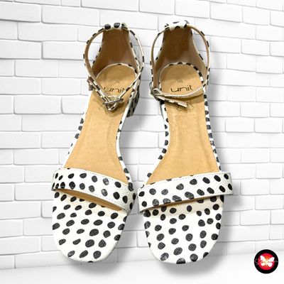 **HOY** Sandalias de piel de lunares UNIT T36