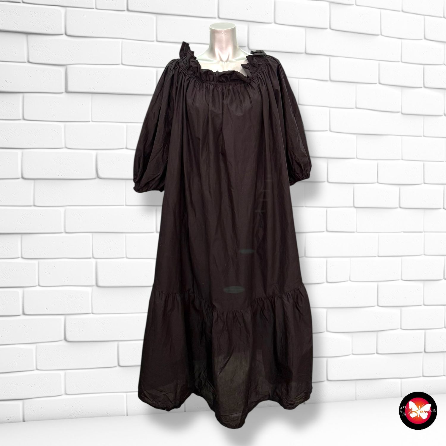 **HOY** Vestido blusón escote barco H&amp;M Talla L (muy grande)