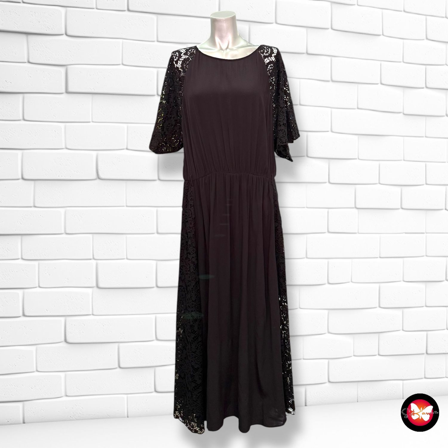 Vestido largo con encaje &amp;OTHER STORIES Talla 40
