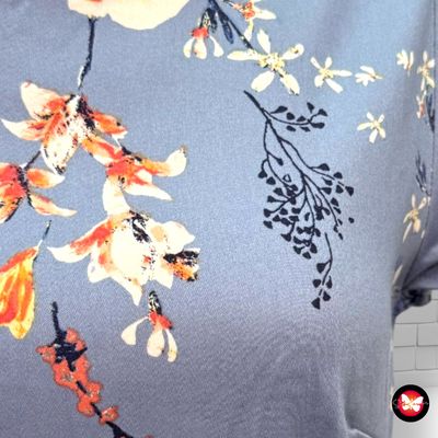 **HOY** Vestido de flores de manga corta YESSICA Talla 36