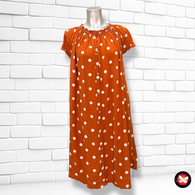 **HOY** Vestido escote barco de lunares Talla XL
