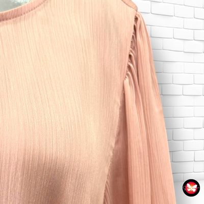**HOY** Vestido satinado de manga larga H&amp;M MAMÁ Talla S