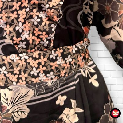 **HOY** Vestido satinado estampado oriental H&amp;M Talla 34 (grande)